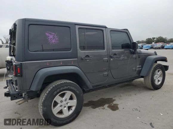 2018 Jeep Wrangler JK Unlimited Sport S with VIN 1C4HJWDG6JL928132, listed as a Copart auction lot 83001174 with 79,600 mi miles and Non Repairable. Bid and sale history available at carsss.com. Image 4.