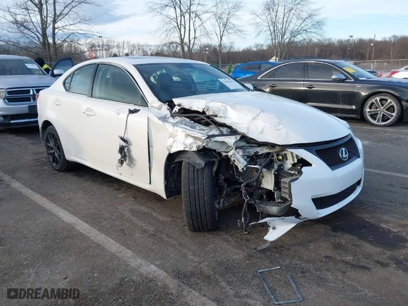 2013 Lexus IS 250 with VIN JTHCF5C27D5063030, listed as a IAAI auction lot 41475197 with 120,501 mi miles. Bid and sale history available at carsss.com. Image 1.