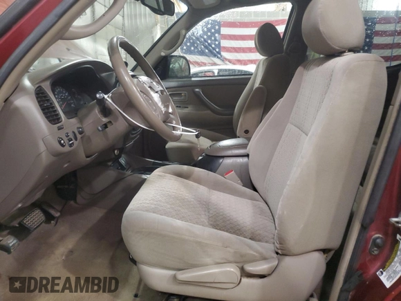 2005 Toyota Tundra SR5 with VIN 5TBDT44125S497407, listed as a Copart auction lot 51213095 with 237,651 mi miles and Salvage Title. Bid and sale history available at DreamBid. Image 7.