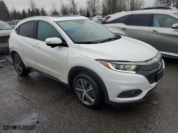 2022 Honda HR-V EX with VIN 3CZRU6H5XNM731046, listed as a Copart auction lot 45555285 with 24,561 mi miles and Salvage Title. Bid and sale history available at carsss.com. Image 4.