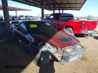 2016 Chevrolet Corvette Z06 3LZ with VIN 1G1YU2D61G5608777, listed as a IAAI auction lot 41830787 with 57,069 mi miles. Bid and sale history available at carsss.com. Image 1.