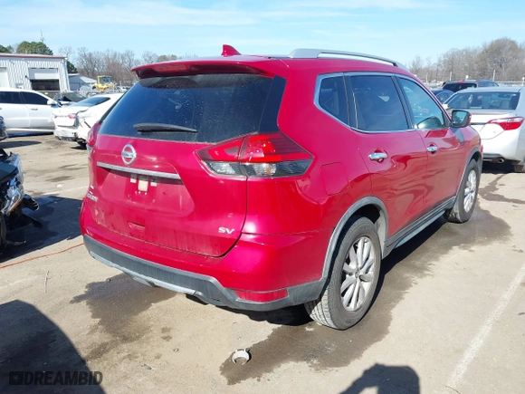 2017 Nissan Rogue SL with VIN JN8AT2MT1HW397520, listed as a IAAI auction lot 41463776 with 102,775 mi miles. Bid and sale history available at carsss.com. Image 4.