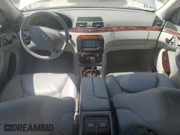 2004 Mercedes-Benz S 320/430/500 with VIN WDBNG75JX4A386291, listed as a Copart auction lot 53063845 with 31,376 mi miles and Salvage Title. Bid and sale history available at carsss.com. Image 8.