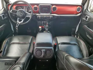 2021 Jeep Wrangler Unlimited Rubicon with VIN 1C4JJXFG1MW849460, listed as a Copart auction lot 62701895 with 54,517 mi miles and Salvage title. Bid and sale history available at DreamBid. Image 8.