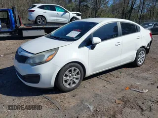 2014 Kia Rio LX with VIN KNADM4A30E6403029, listed as a IAAI auction lot 41717924 with 61,192 mi miles. Bid and sale history available at carsss.com. Image 2.