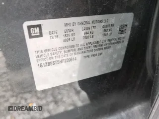 2017 Chevrolet Malibu LS with VIN 1G1ZB5ST5HF209614, listed as a Copart auction lot 42453395 with Not Provided miles and Salvage Title. Bid and sale history available at DreamBid. Image 14.