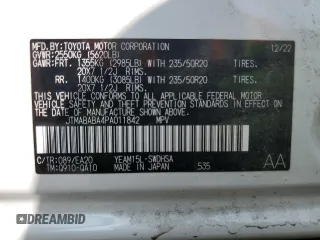 2023 Subaru Solterra Premium с VIN JTMABABA4PA011842, выставлен на аукционе Copart как лот 60541055 с пробегом 11 229 миль миль и Списание • Salvage title. История ставок и продаж доступна на DreamBid. Изображение 13.