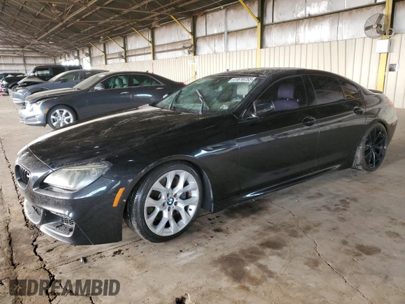 2014 BMW 6 Series 650i z VIN WBA6B2C56ED129901, wystawiony jako Copart lot #41619755 z przebiegiem 131 208 mil mil oraz Czysty tytuł • Clean title. Historia ofert i sprzedaży dostępna na DreamBid. Obrazek 1.