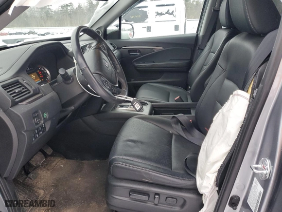 2021 Honda Ridgeline RTL-E with VIN 5FPYK3F74MB021063, listed as a Copart auction lot 47047435 with 31,884 mi miles and Salvage Title. Bid and sale history available at carsss.com. Image 7.