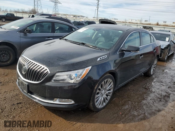 2016 Buick LaCrosse Premium II with VIN 1G4GF5G35GF259497, listed as a Copart auction lot 47017115 with 65,966 mi miles and Salvage Title. Bid and sale history available at carsss.com. Image 1.