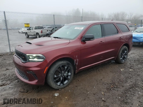 2022 Dodge Durango R/T Plus with VIN 1C4SDJCT9NC222762, listed as a Copart auction lot 84325804 with 51,474 mi miles and Non repairable. Bid and sale history available at DreamBid. Image 1.