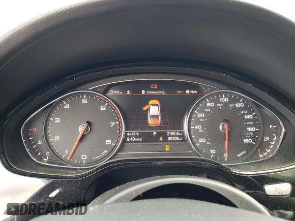 2015 Audi A8 L 4.0T with VIN WAU32AFD7FN004904, listed as a Copart auction lot 38942883 with 80,205 mi miles. Bid and sale history available at carsss.com. Image 9.