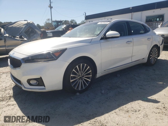2017 Kia Cadenza Premium with VIN KNALC4J14H5068025, listed as a Copart auction lot 74619454 with 108,351 mi miles and Salvage Title. Bid and sale history available at carsss.com. Image 1.