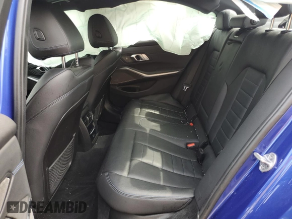 2021 BMW 3 Series M340i xDrive with VIN 3MW5U9J07M8B90157, listed as a Copart auction lot 57823394 with 0 mi miles and Salvage Title. Bid and sale history available at carsss.com. Image 10.