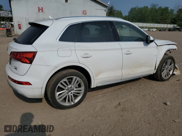 2018 Audi Q5 Prestige with VIN WA1CNAFY4J2023458, listed as a Copart auction lot 59490725 with 33,715 mi miles and Salvage title. Bid and sale history available at DreamBid. Image 3.
