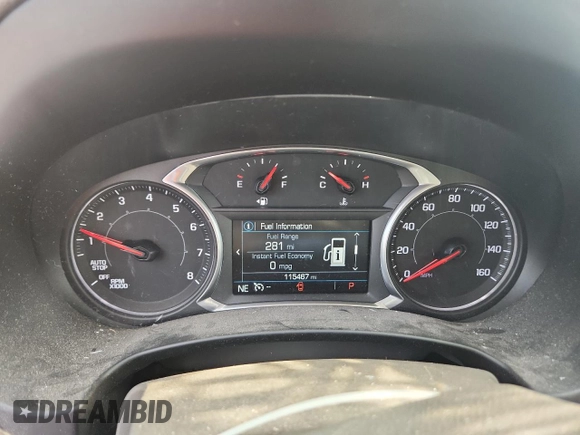 2018 GMC Terrain Denali with VIN 3GKALXEX4JL370144, listed as a Copart auction lot 58621755 with 115,467 mi miles and Salvage title. Bid and sale history available at DreamBid. Image 9.