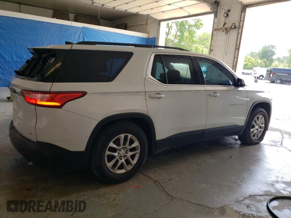 2019 Chevrolet Traverse LT Cloth with VIN 1GNERGKWXKJ274526, listed as a Copart auction lot 58529815 with 62,090 mi miles and Clean title. Bid and sale history available at DreamBid. Image 3.