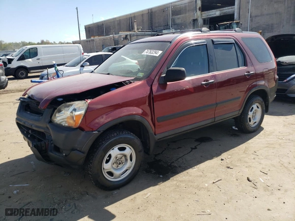 2003 Honda CR-V LX with VIN SHSRD78593U153740, listed as a Copart auction lot 74763294 with 179,722 mi miles and Salvage Title. Bid and sale history available at carsss.com. Image 1.