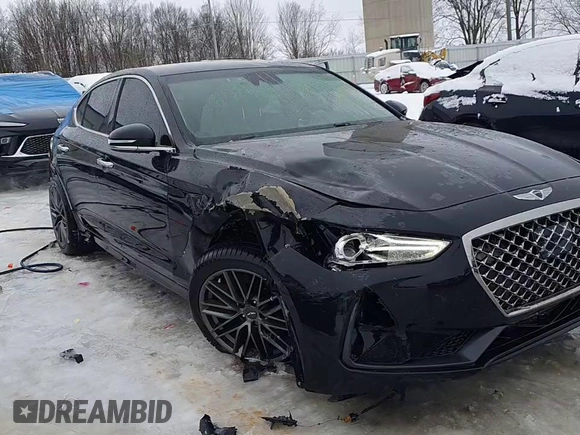 2019 Genesis G70 Advanced with VIN KMTG54LE4KU031988, listed as a Copart auction lot 41607395 with 59,321 mi miles and Non repairable. Bid and sale history available at DreamBid. Image 13.