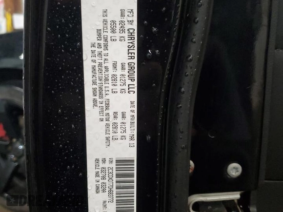 2013 Dodge Charger RT Plus with VIN 2C3CDXDT7DH683772, listed as a Copart auction lot 49431355 with 46,686 mi miles and Salvage Title. Bid and sale history available at carsss.com. Image 13.