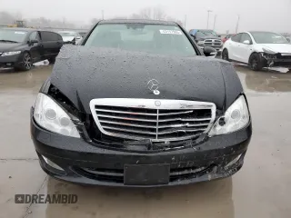 2007 Mercedes-Benz S 550 with VIN WDDNG71X37A082239, listed as a Copart auction lot 43157965 with 51,302 mi miles and Salvage Title. Bid and sale history available at DreamBid. Image 5.