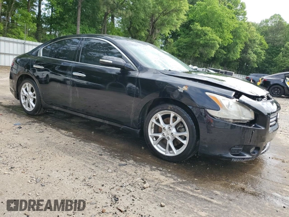 2013 Nissan Maxima S with VIN 1N4AA5AP1DC840938, listed as a Copart auction lot 54053185 with 145,174 mi miles and Salvage Title. Bid and sale history available at DreamBid. Image 4.