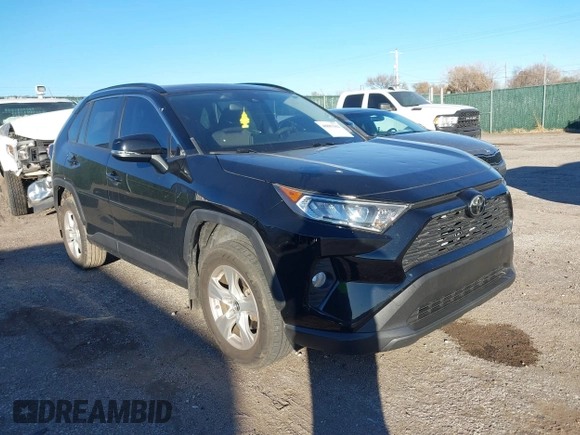 2019 Toyota RAV4 XLE with VIN JTMW1RFV1KD002799, listed as a IAAI auction lot 40887562 with 75,016 mi miles. Bid and sale history available at carsss.com. Image 1.