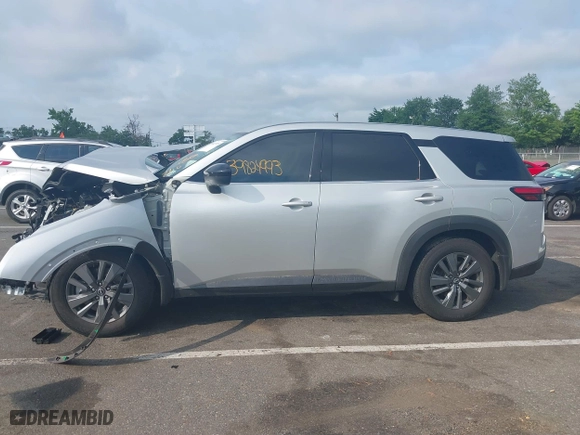 2023 Nissan Pathfinder S with VIN 5N1DR3AA8PC229403, listed as a IAAI auction lot 39824993 with 26,292 mi miles. Bid and sale history available at carsss.com. Image 14.