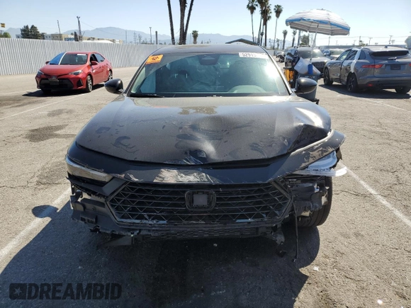 2025 Honda Accord Sport with VIN 1HGCY2F56SA010468, listed as a Copart auction lot 60351295 with 4,502 mi miles and Salvage title. Bid and sale history available at DreamBid. Image 5.