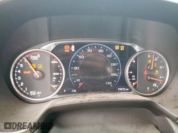 2020 Chevrolet Blazer RS with VIN 3GNKBERS2LS625282, listed as a Copart auction lot 58732775 with 79,972 mi miles and Salvage title. Bid and sale history available at DreamBid. Image 9.