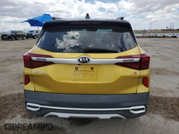 2021 Kia Seltos S with VIN KNDEU2AAXM7210552, listed as a Copart auction lot 62323745 with 12,189 mi miles and Salvage title. Bid and sale history available at DreamBid. Image 6.