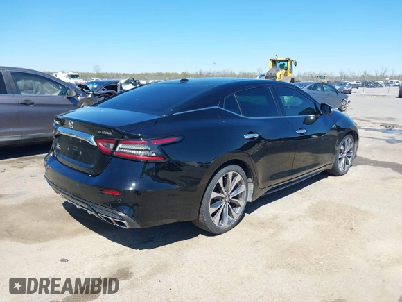 2020 Nissan Maxima Platinum with VIN 1N4AA6FV6LC385046, listed as a IAAI auction lot 41784021 with 82,440 mi miles and . Bid and sale history available at DreamBid. Image 4.
