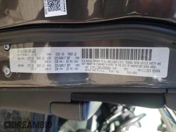 2017 Jeep Cherokee Latitude с VIN 1C4PJLCB2HW585800, выставлен на аукционе Copart как лот 57821955 с пробегом 97 109 миль миль и Списание • Salvage title. История ставок и продаж доступна на DreamBid. Изображение 13.
