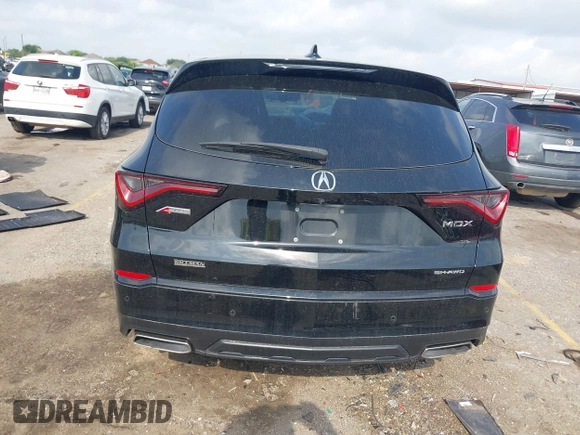 2023 Acura MDX w/A-Spec Package с VIN 5J8YE1H09PL004461, выставлен на аукционе IAAI как лот 42115065 с пробегом Не указан миль и . История ставок и продаж доступна на DreamBid. Изображение 15.