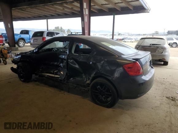 2005 Scion tC with VIN JTKDE177550038383, listed as a Copart auction lot 47491295 with 0 mi miles and Salvage Title. Bid and sale history available at carsss.com. Image 2.