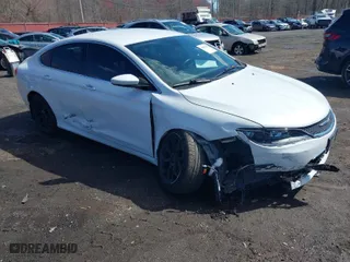 2015 Chrysler 200 C with VIN 1C3CCCEG0FN584234, listed as a IAAI auction lot 41867165 with 107,366 mi miles. Bid and sale history available at carsss.com. Image 1.