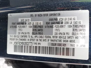2022 Mazda CX-5 2.5 S Preferred Package with VIN JM3KFBCM6N0602773, listed as a IAAI auction lot 41762571 with 49,121 mi miles. Bid and sale history available at carsss.com. Image 9.