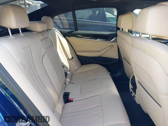 2019 BMW 5 Series 530e iPerformance with VIN WBAJA9C59KB389898, listed as a IAAI auction lot 41479595 with 90,965 mi miles. Bid and sale history available at carsss.com. Image 8.