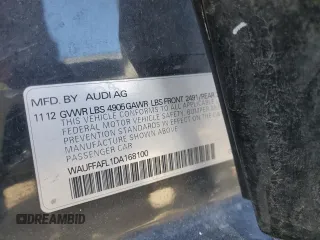 2013 Audi A4 Premium Plus with VIN WAUFFAFL1DA168100, listed as a Copart auction lot 46716045 with 135,639 mi miles and Salvage Title. Bid and sale history available at carsss.com. Image 14.