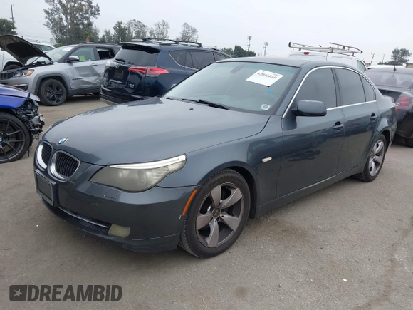 2008 BMW 5 Series 528i with VIN WBANU535X8C110673, listed as a IAAI auction lot 42046010 with 204,413 mi miles and . Bid and sale history available at carsss.com. Image 2.