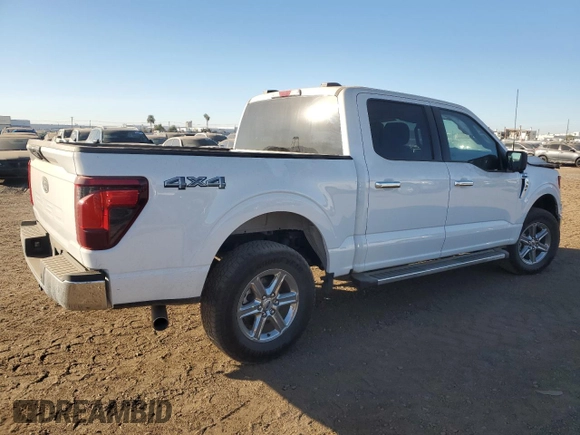 2024 Ford F-150 XLT with VIN 1FTEW3LP2RKD38855, listed as a Copart auction lot 80711074 with 12,360 mi miles and Salvage Title. Bid and sale history available at carsss.com. Image 3.