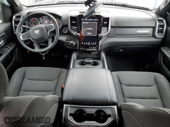 2024 Ram 1500 Big Horn with VIN 1C6SRFFT4RN181193, listed as a Copart auction lot 58148565 with 42,281 mi miles and Salvage title. Bid and sale history available at DreamBid. Image 8.