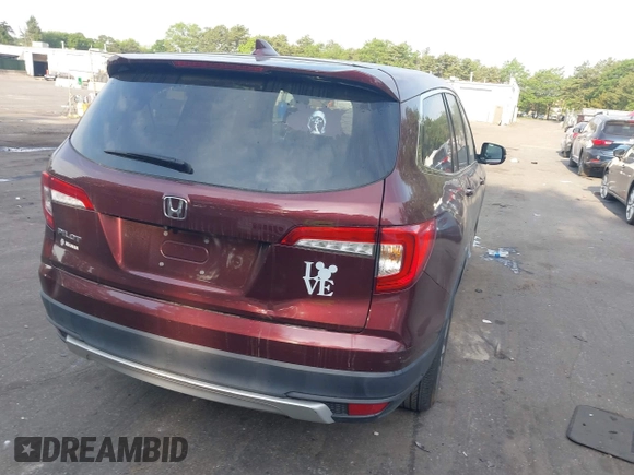 2019 Honda Pilot EX-L z VIN 5FNYF5H5XKB045563, wystawiony jako IAAI lot #42329311 z przebiegiem 46 903 mil mil oraz . Historia ofert i sprzedaży dostępna na DreamBid. Obrazek 4.