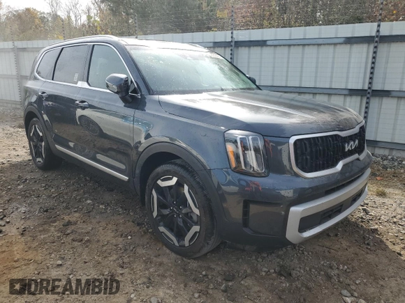 2024 Kia Telluride EX with VIN 5XYP34GC2RG425904, listed as a Copart auction lot 78142484 with 9,696 mi miles and Salvage Title. Bid and sale history available at DreamBid. Image 4.