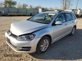 2015 Volkswagen Golf SportWagen TSI SE with VIN 3VWC17AUXFM505986, listed as a Copart auction lot 87305604 with 184,821 mi miles and Salvage Title. Bid and sale history available at carsss.com. Image 1.