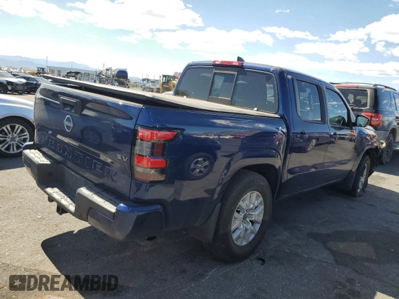 2022 Nissan Frontier S with VIN 1N6ED1EJXNN615051, listed as a Copart auction lot 54956615 with 46,826 mi miles and Salvage title. Bid and sale history available at DreamBid. Image 3.