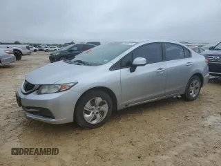2013 Honda Civic LX with VIN 2HGFB2F51DH583457, listed as a Copart auction lot 50939715 with 193,063 mi miles and Clean title. Bid and sale history available at DreamBid. Image 1.