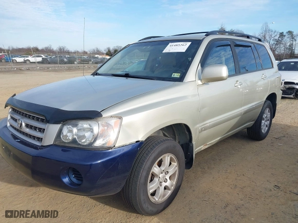 2003 Toyota Highlander with VIN JTEHF21A030152851, listed as a IAAI auction lot 41485262 with 203,080 mi miles. Bid and sale history available at carsss.com. Image 6.