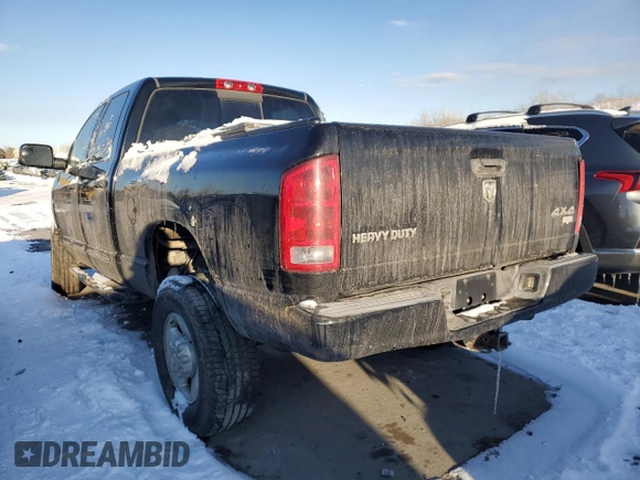 2005 Dodge 3500 SLT with VIN 3D7LS38C95G850872, listed as a Copart auction lot 88531355 with 119,439 mi miles and Salvage title. Bid and sale history available at DreamBid. Image 2.