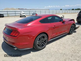 2021 Ford Mustang EcoBoost with VIN 1FA6P8TH7M5150076, listed as a Copart auction lot 59931865 with 27,455 mi miles and Salvage title. Bid and sale history available at DreamBid. Image 3.